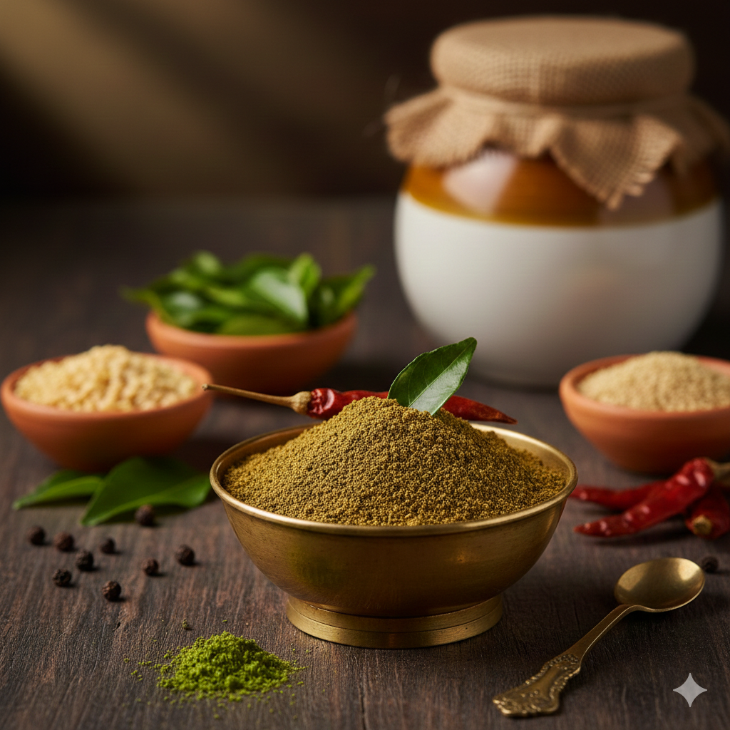 Karivepaku Podi (Curry Leaf Podi)
