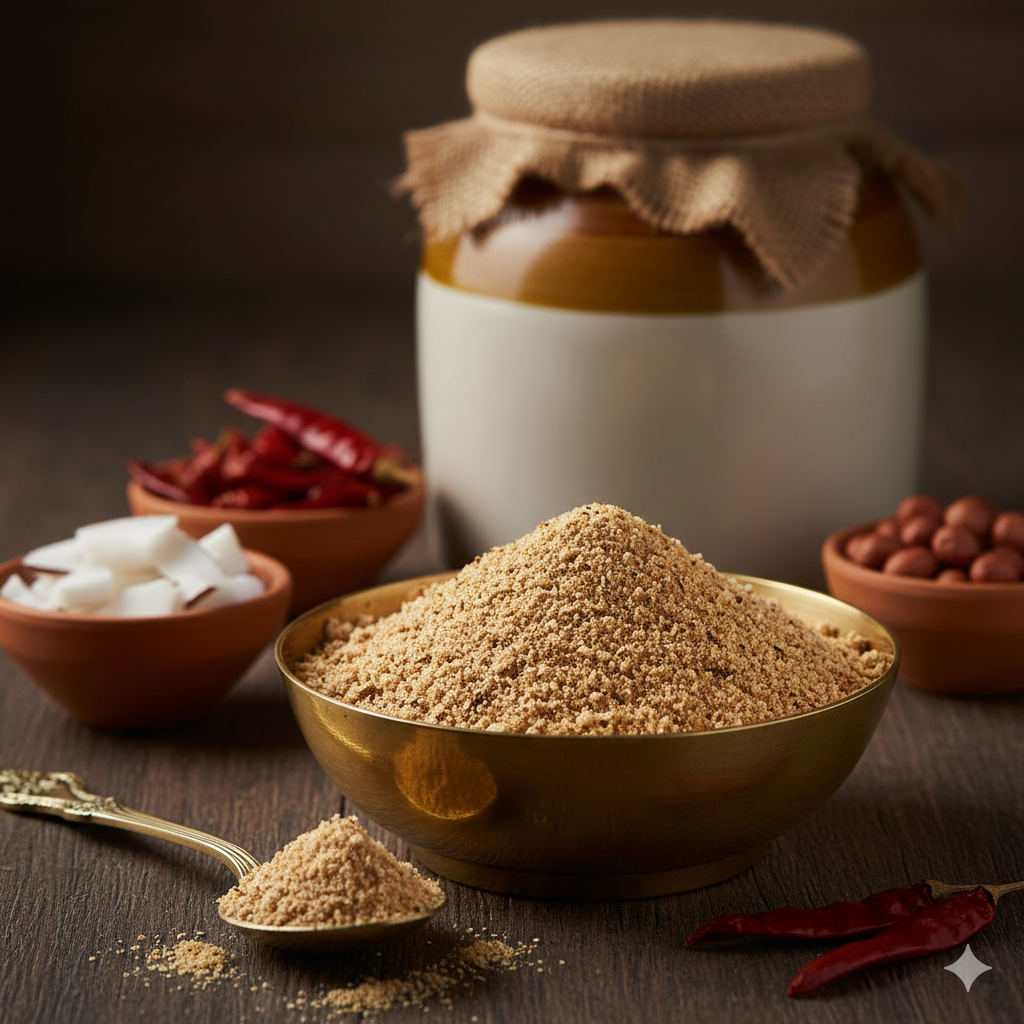 Kobbari Kaaram (Coconut Podi)